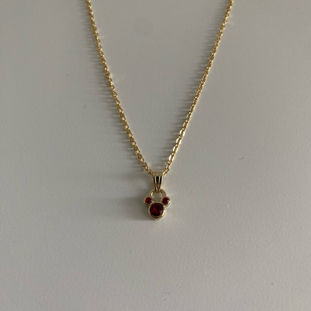 Disney Mickey Birthstone Necklace